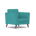 Adorn India Dannis 1 Seater Sofa (Aqua Blue) (3 Year Warranty)