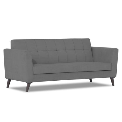 Adorn India Dannis 3 Seater Sofa (Grey)