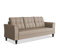 Adorn India Maddox Tufted 3 Seater Sofa (Beige) (3 Year Warranty)