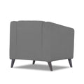 Adorn India Premium Laurel 1 Seater Sofa (Grey) (3 Year Warranty)