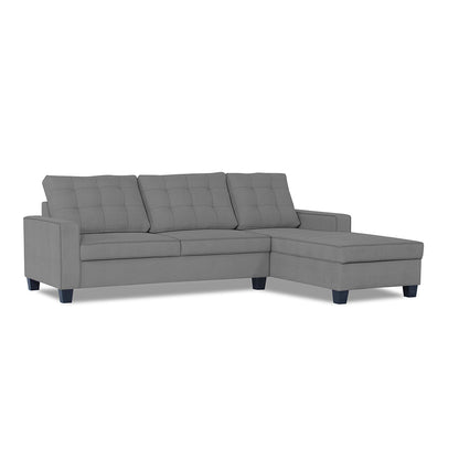 Adorn India Premium Raptor L Shape 6 Seater Sofa Set (RHS) (Grey)