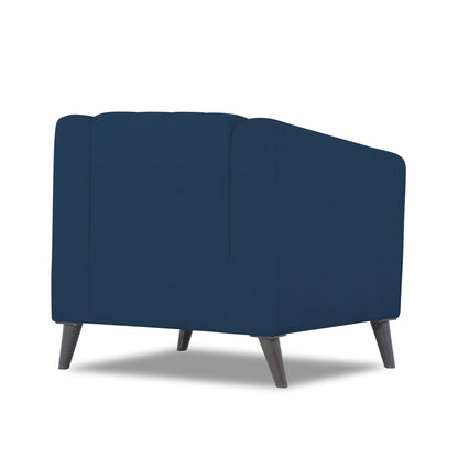 Adorn India Premium Laurel 1 Seater Sofa (Blue)