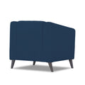 Adorn India Premium Laurel 1 Seater Sofa (Blue) (3 Year Warranty)