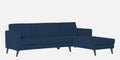 Adorn India Chilly L Shape 6 Seater Sofa Set RHS (Blue) (3 Year Warranty)