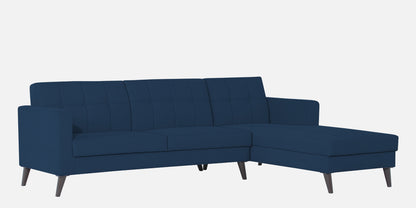 Adorn India Chilly L Shape 6 Seater Sofa Set RHS (Blue)