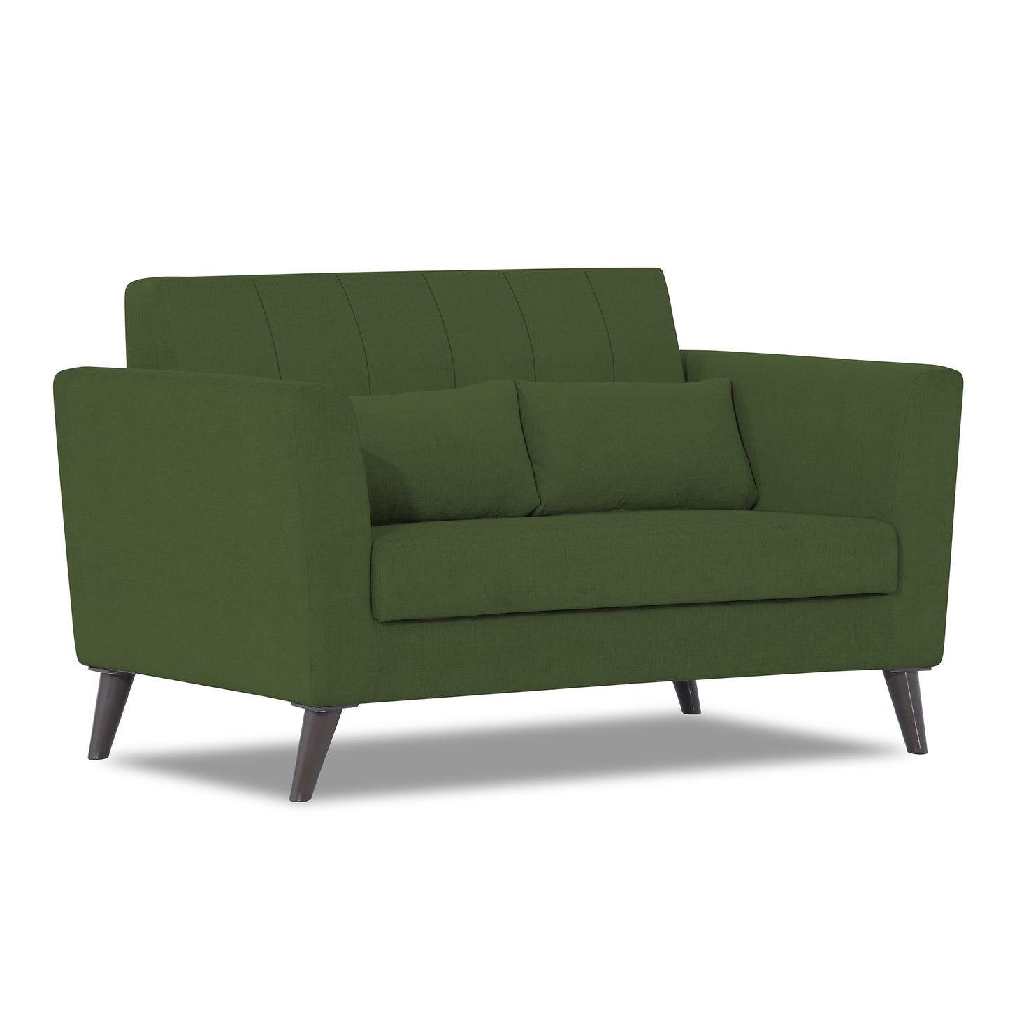 Adorn India Daniel 2 Seater Sofa (Green)