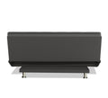 Adorn India Premium New Aspen 3 Seater Sofa Cum Bed 4X6 Velvet Suede with 2 Cushions (Color Dark Grey) and Suitable for All Indoor, with 3 Years Warranty
