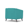 Adorn India Premium Laurel 1 Seater Sofa (Aqua Blue) (3 Year Warranty)