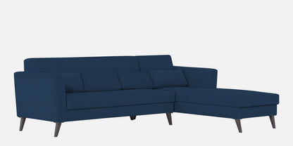 Adorn India Daniel L Shape 6 Seater Sofa Set RHS (Blue)