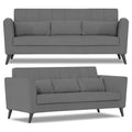 Daniel 3+2+1 6 Seater Sofa Set (Grey)