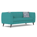 Adorn India Mason 3 Seater Sofa (Aqua Blue)