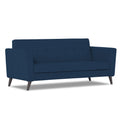 Adorn India Dannis 3 Seater Sofa (Blue) (3 Year Warranty)