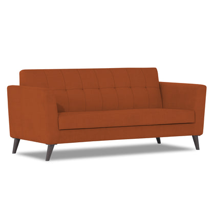 Adorn India Dannis 3 Seater Sofa (Rust)