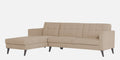 Adorn India Chilly L Shape 6 Seater Sofa Set LHS (Beige) (3 Year Warranty)