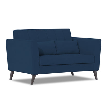 Adorn India Daniel 2 Seater Sofa (Blue)