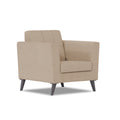 Adorn India Dannis 1 Seater Sofa (Beige) (3 Year Warranty)