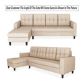 Darcy L Shape 6 Seater Sofa Set (LHS) (Beige)