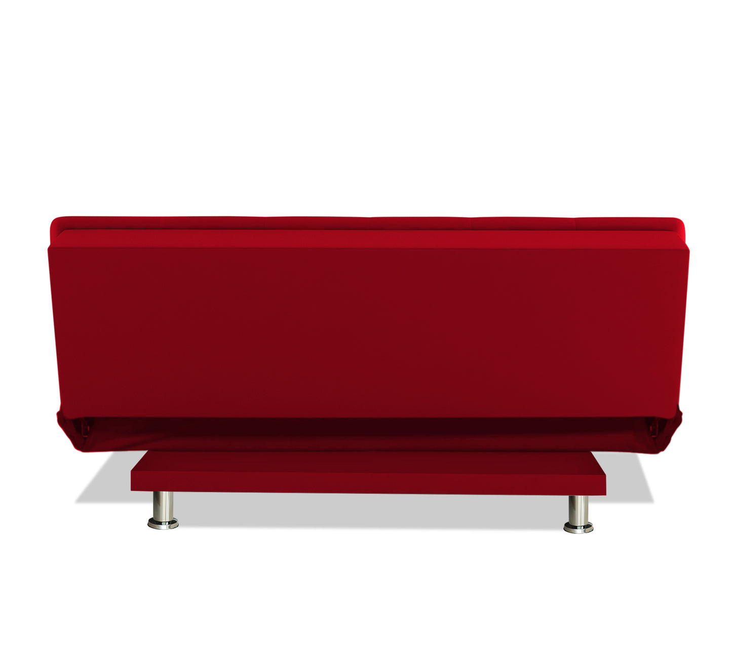 Adorn India New Aspen 3 Seater Sofa Cum Bed 4X6 (Red)