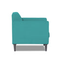 Adorn India Dannis 1 Seater Sofa (Aqua Blue) (3 Year Warranty)