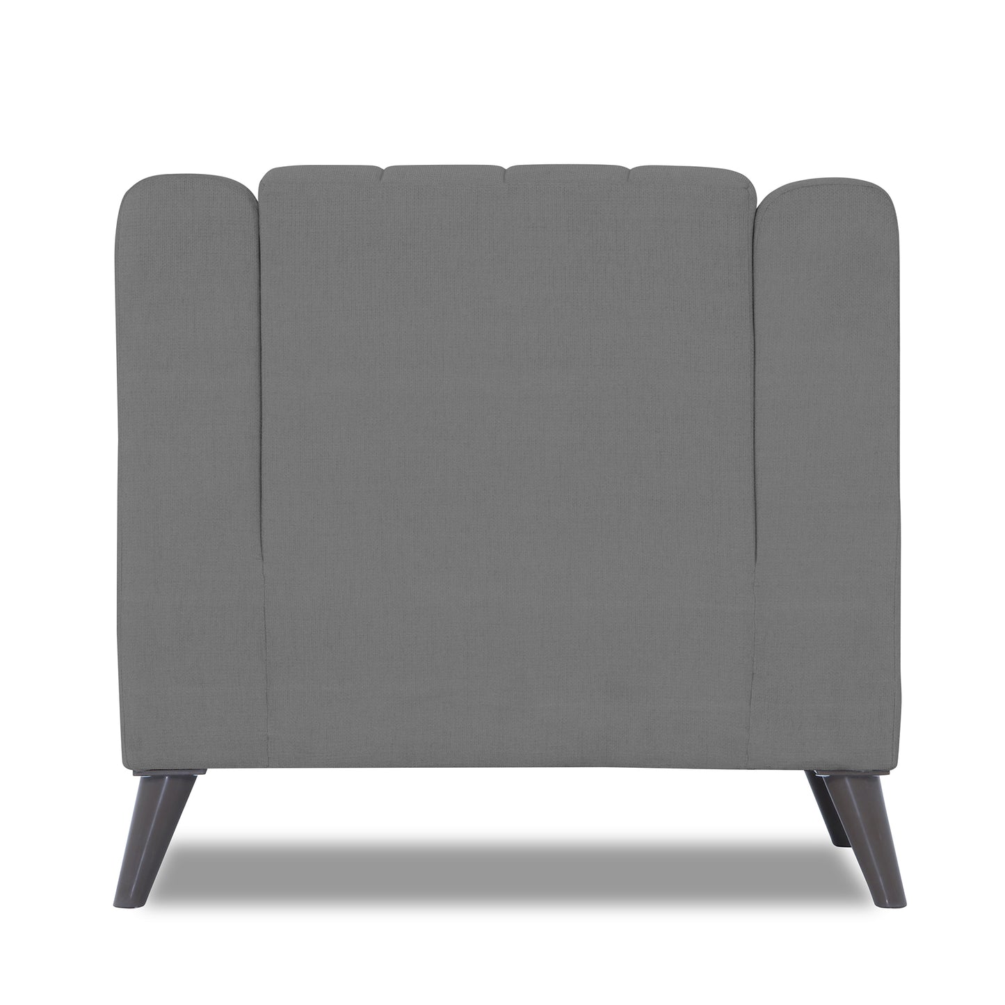 Adorn India Premium Laurel 1 Seater Sofa (Grey)