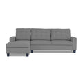 Adorn India Premium Raptor L Shape 6 Seater Sofa Set (LHS) (Grey)