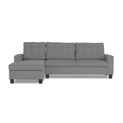 Adorn India Premium Raptor L Shape 6 Seater Sofa Set (LHS) (Grey)