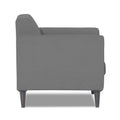 Adorn India Dannis 1 Seater Sofa (Grey) (3 Year Warranty)