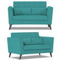 Daniel 3+2+1 6 Seater Sofa Set (Aqua Blue)