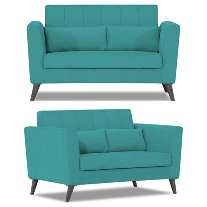 Adorn India Daniel 3+2+1 6 Seater Sofa Set (Aqua Blue)