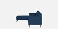 Adorn India Chilly L Shape 6 Seater Sofa Set LHS (Blue) (3 Year Warranty)