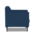 Adorn India Daniel 1 Seater Sofa (Blue) (3 Year Warranty)