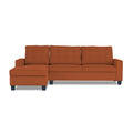 Adorn India Premium Raptor L Shape 6 Seater Sofa Set (LHS) (Rust)