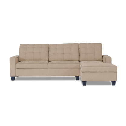 Adorn India Premium Raptor L Shape 6 Seater Sofa Set (RHS) (Beige)