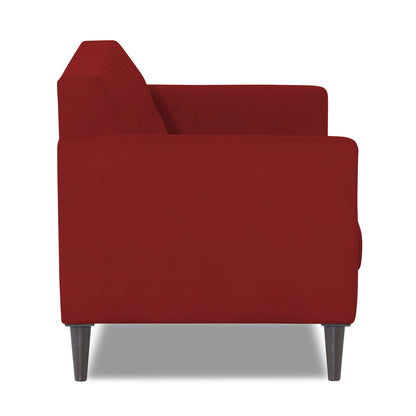 Adorn India Dannis 3 Seater Sofa (Red)