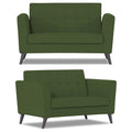 Adorn India Dannis 3+2 5 Seater Sofa Set (Green) (3 Year Warranty)