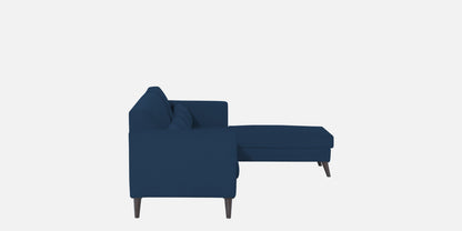 Adorn India Daniel L Shape 6 Seater Sofa Set RHS (Blue)