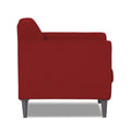 Adorn India Dannis 1 Seater Sofa (Red) (3 Year Warranty)