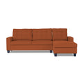 Adorn India Premium Raptor L Shape 6 Seater Sofa Set (RHS) (Rust)