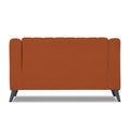 Adorn India Premium Laurel 2 Seater Sofa (Rust) (3 Year Warranty)