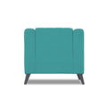 Adorn India Premium Laurel 1 Seater Sofa (Aqua Blue) (3 Year Warranty)