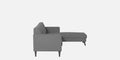 Adorn India Chilly L Shape 6 Seater Sofa Set RHS (Grey) (3 Year Warranty)