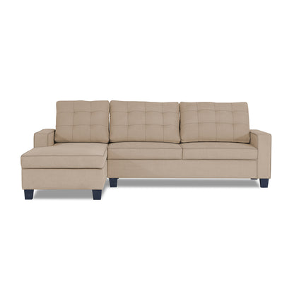 Adorn India Premium Raptor L Shape 6 Seater Sofa Set (LHS) (Beige)