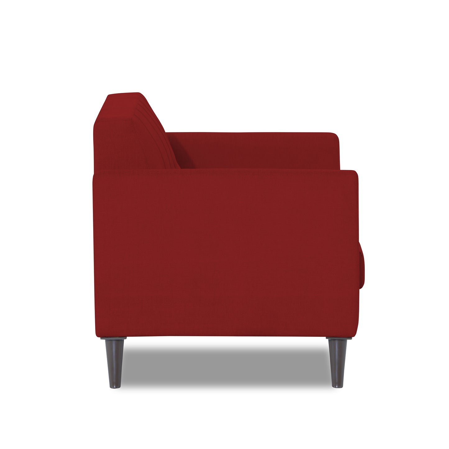 Adorn India Daniel 2 Seater Sofa (Red)