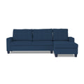 Adorn India Premium Raptor L Shape 6 Seater Sofa Set (RHS) (Blue)
