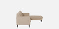 Adorn India Chilly L Shape 6 Seater Sofa Set RHS (Beige) (3 Year Warranty)