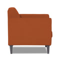 Adorn India Dannis 1 Seater Sofa (Rust) (3 Year Warranty)