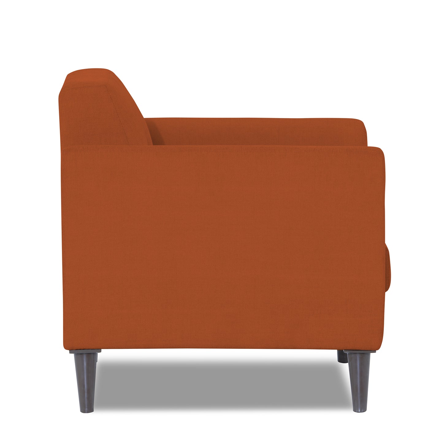 Adorn India Daniel 1 Seater Sofa (Rust)