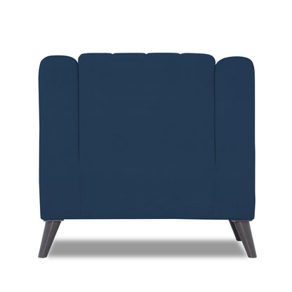 Adorn India Premium Laurel 1 Seater Sofa (Blue)