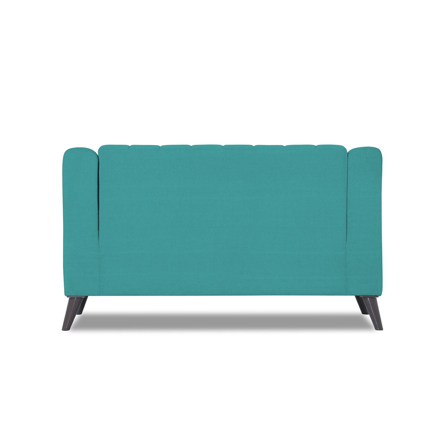 Adorn India Premium Laurel 2 Seater Sofa (Aqua Blue)