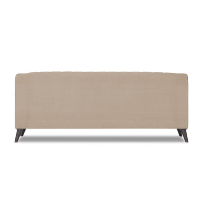 Adorn India Premium Laurel 3 Seater Sofa (Beige)